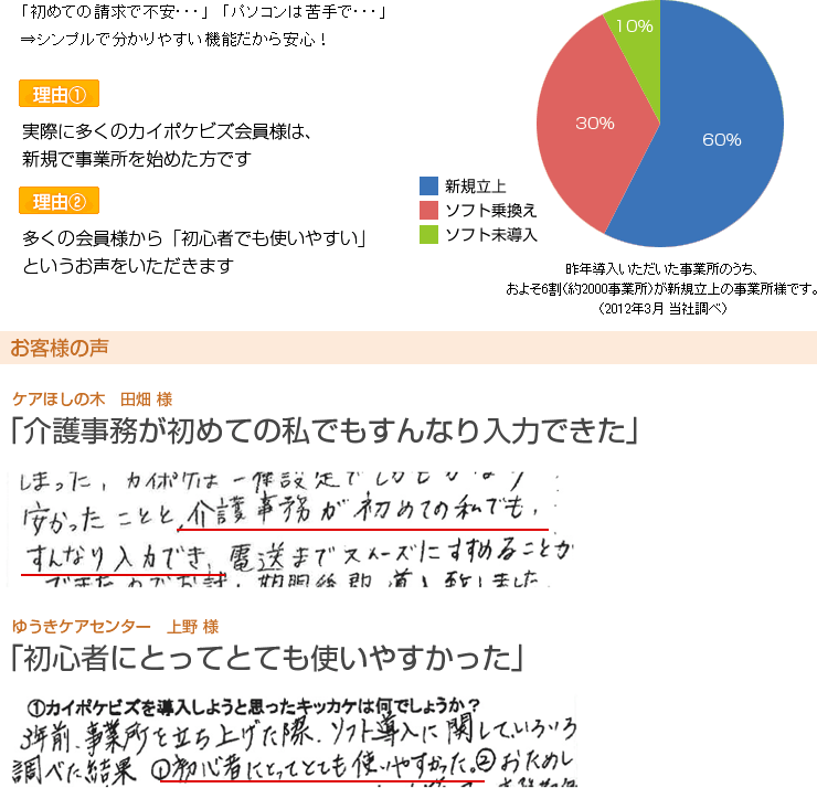 シンプルで分かりやすい機能だから安心！